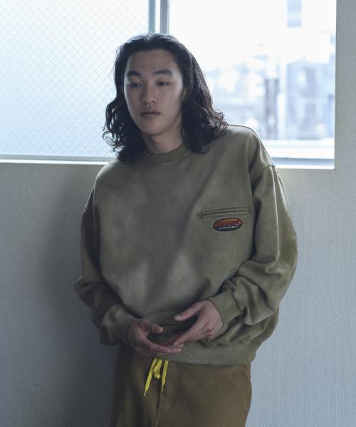 [JP Capsule] 페이디드 워시드 크루넥 맨투맨 Khaki