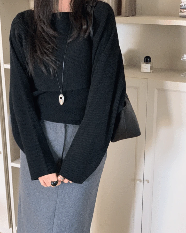 투고 볼레로 ( 블랙 )