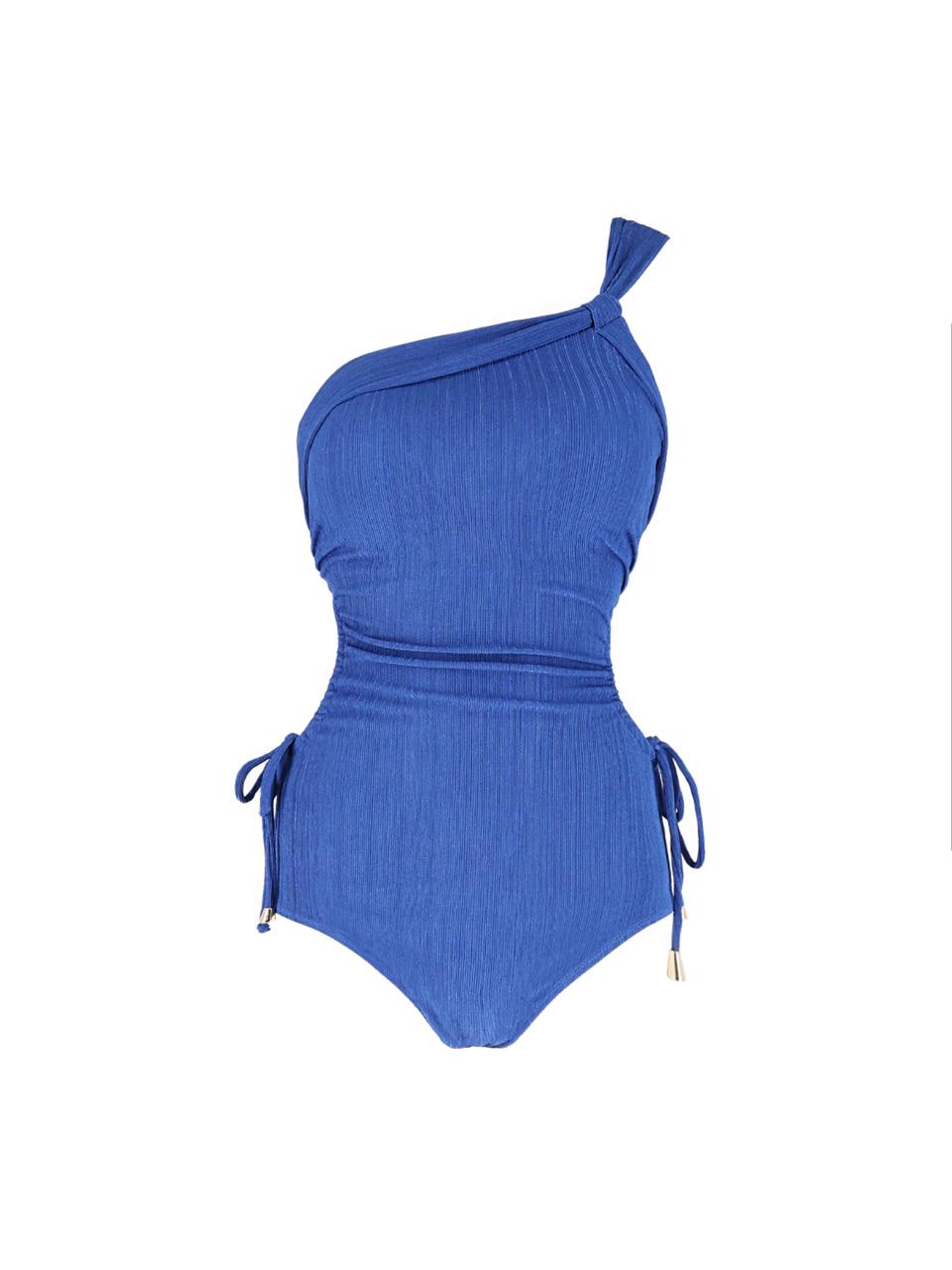 메탈릭 원숄더 모노키니