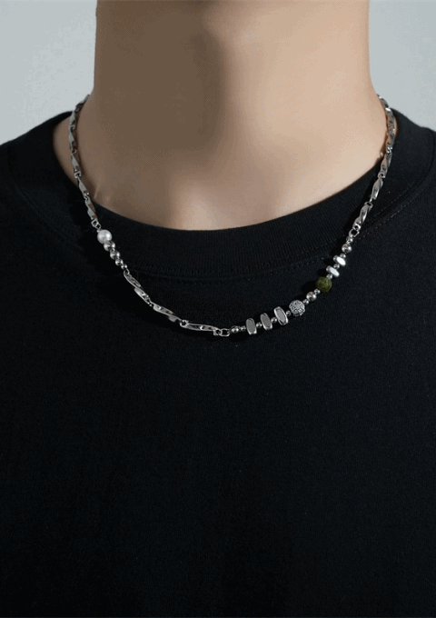 09 Daily Titanium Pearl Necklace ( 당일출고 )