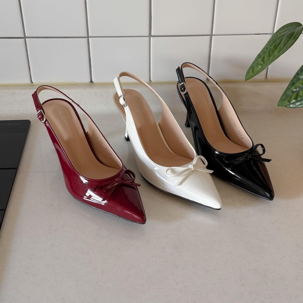 [국내고퀄]러브잇 리본 슬링백 7cm