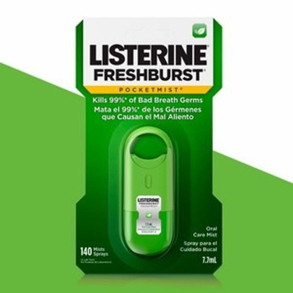 리스테린 후레쉬버스트 포켓미스트1X7.7ml 쿨민트 스프레이 휴대용