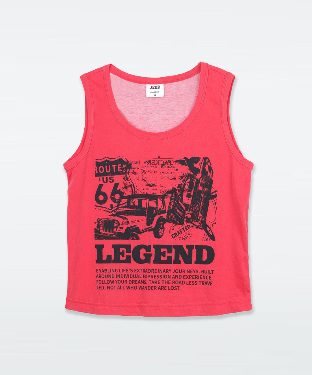 Women Vintage Crafted Print Sleeveless (JP3TSF622RD)