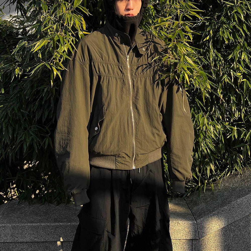 Zip shirring MA1 자켓 남자항공점퍼