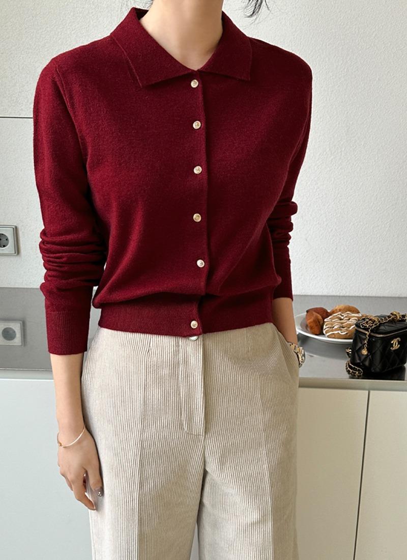 [MADE_럽니트] 워셔블 카라 버튼가디건LV추천 / 2차 한정수량 할인