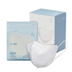 맘편히 비말차단 마스크 새부리형 WHITE 소형 KF AD​​
