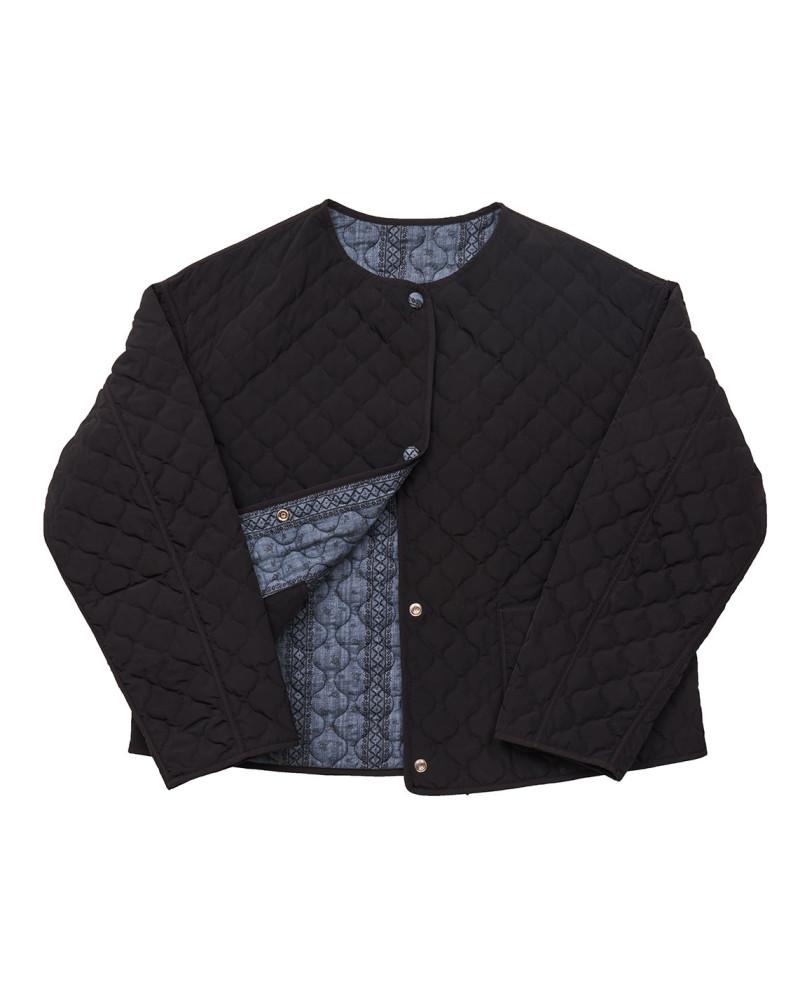 quilting reversible jacket_black