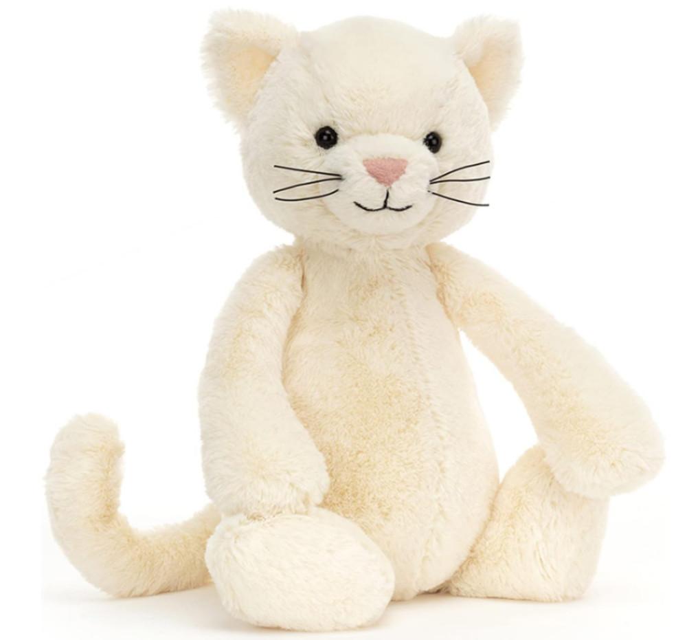 Jellycat 젤리캣 바쉬풀 크림 키티 고양이 수면 애착 인형 31cm