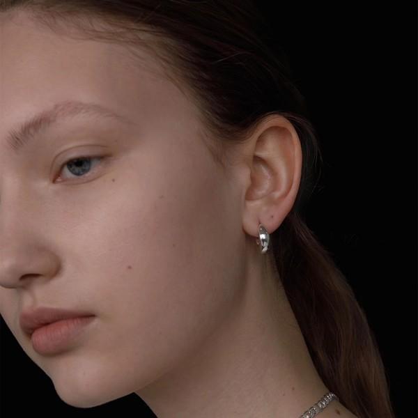 Small Volume Hoop Earring