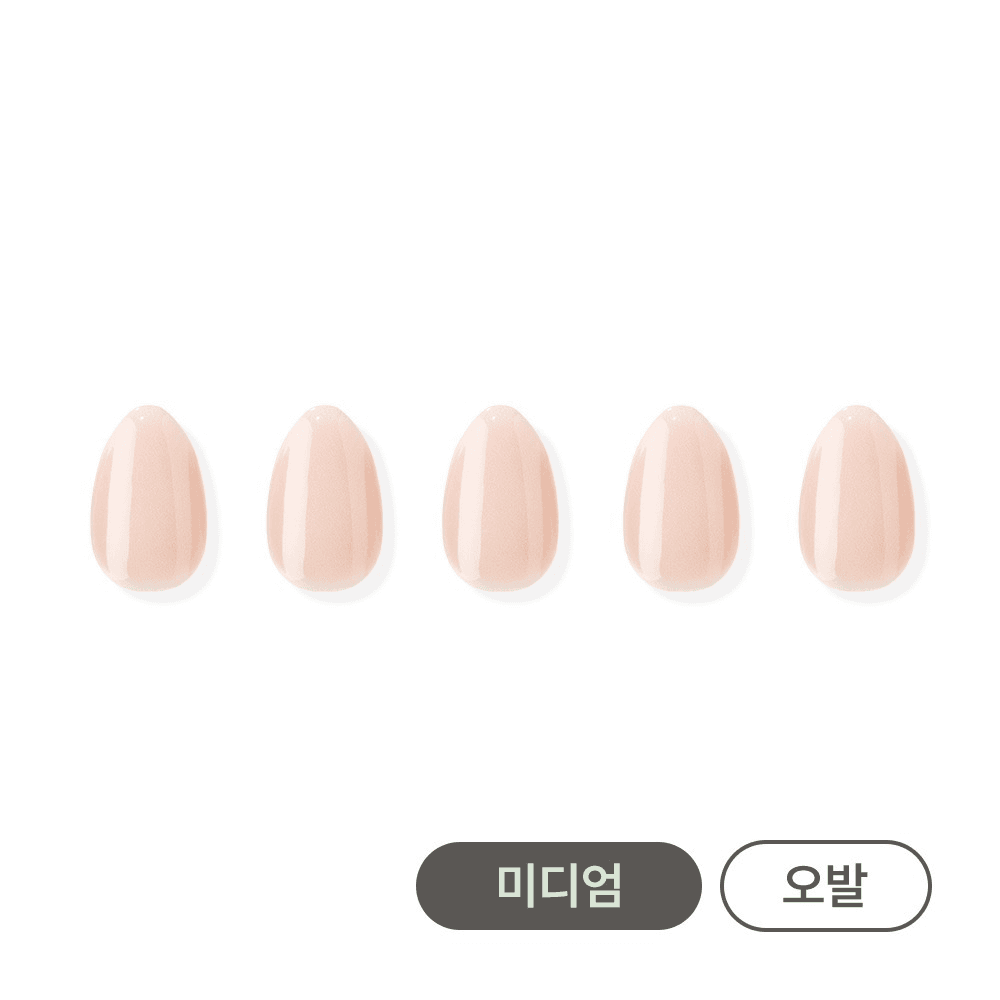 NT 블러쉬 베이지 젤네일팁 [M/오발]