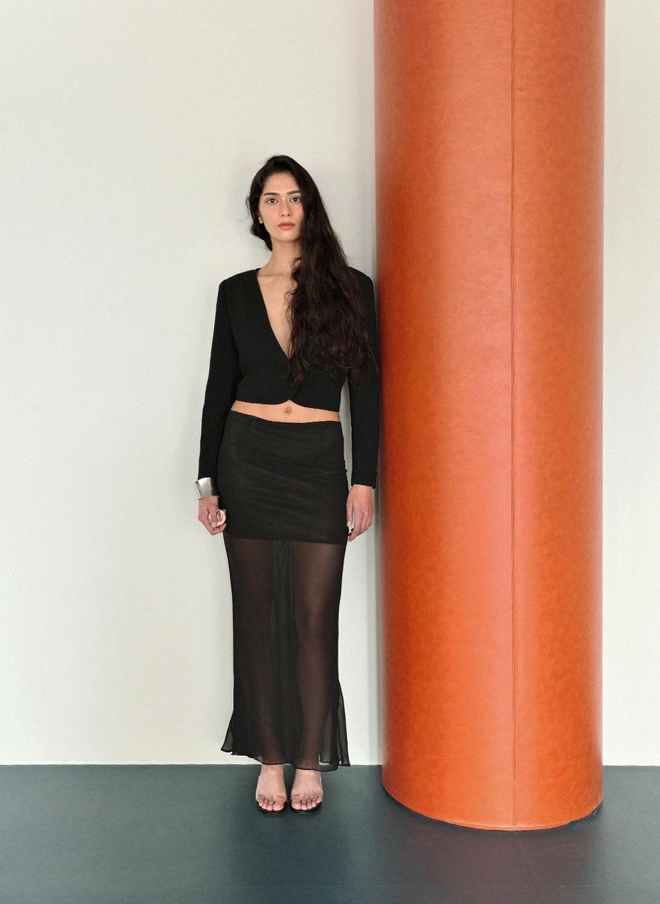 mermaid black skirt