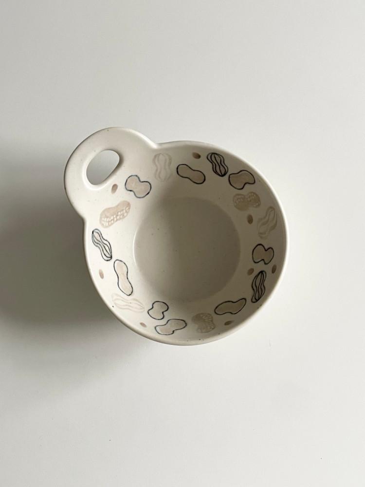 피넛 미니 보울 땅콩접시 귀여운 그릇