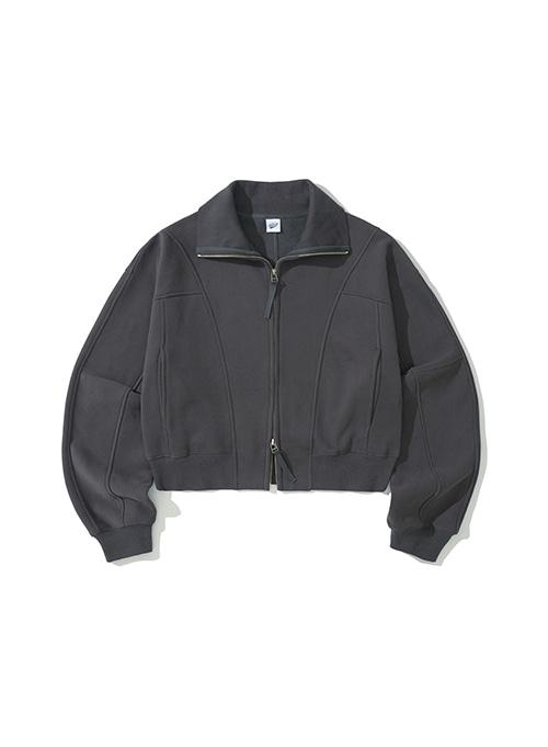 [WOMEN] LINE JERSEY TRACK TOP_CHARCOAL GREY