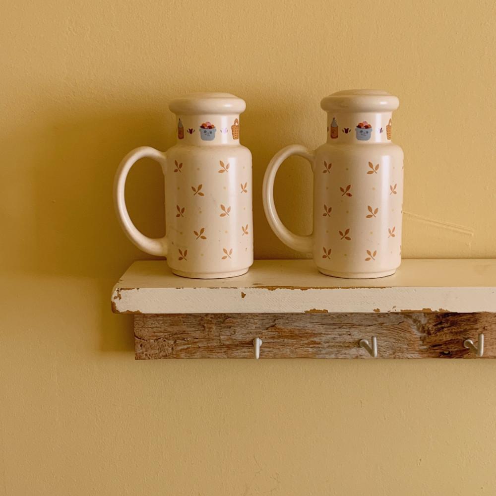 [중고] 빈티지 슈가솔트병 접시 빈티지소품 인테리어