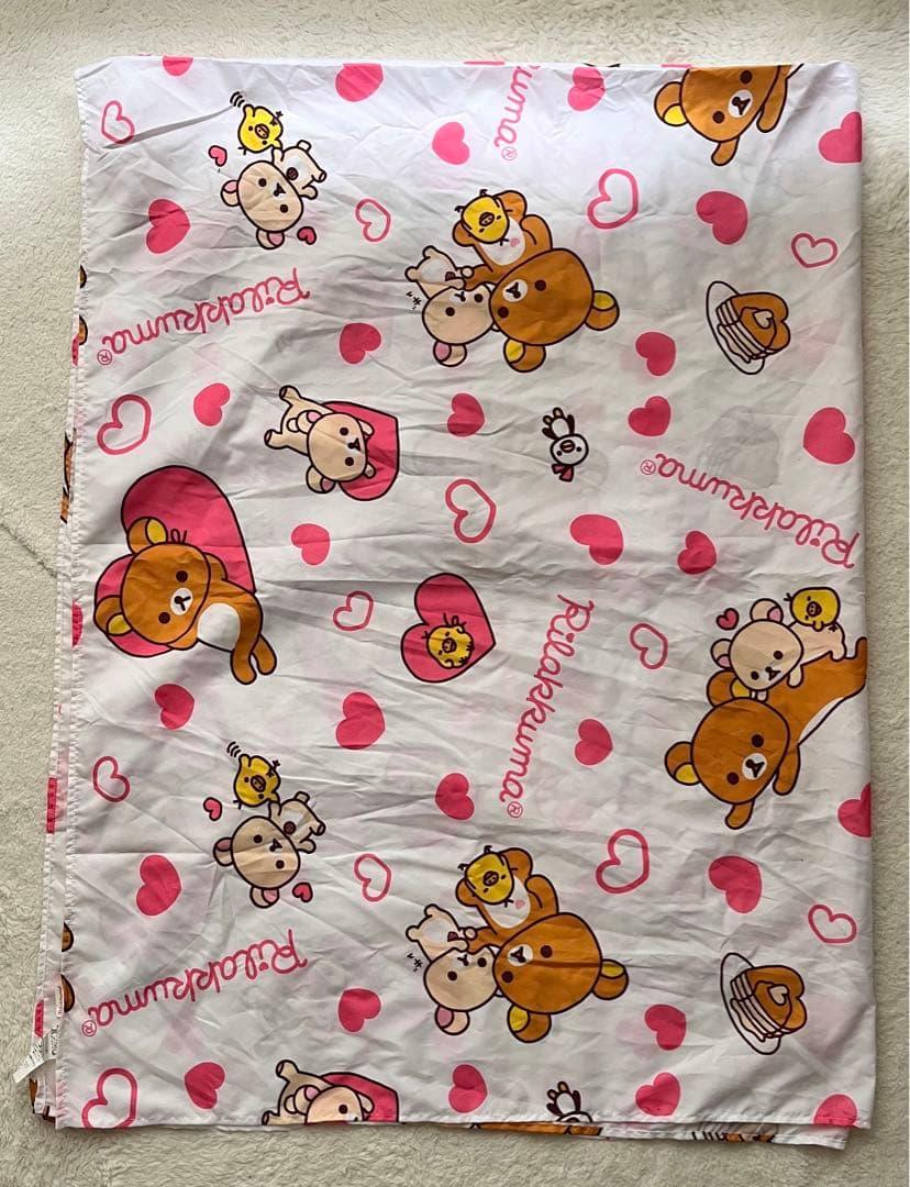 リラックマ　コリラックマ　ハート　布　ピンク　サイズ　約200✖️150㎝