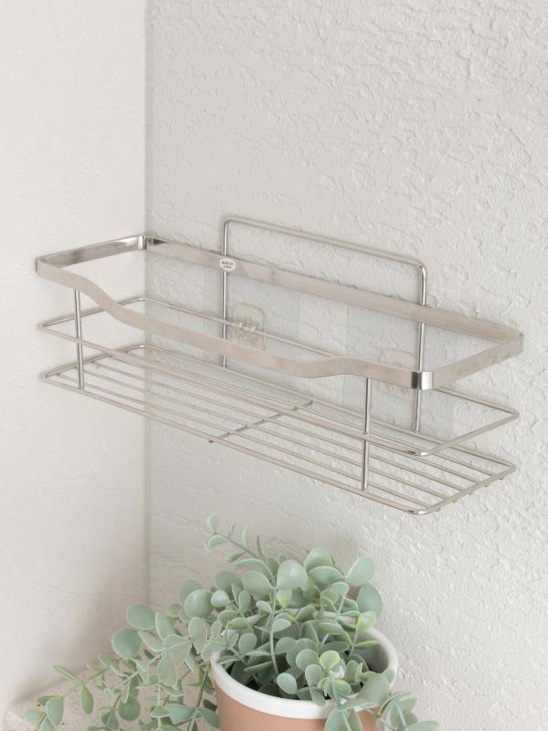 스테인리스 부착형 욕실 선반