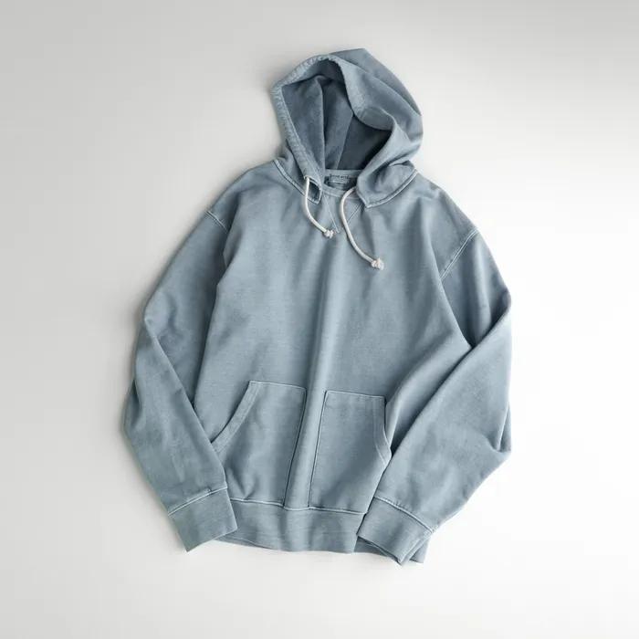 DYED AFTER HOODIE dust blue