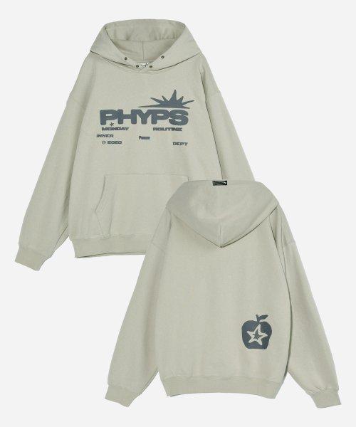 PHYPS® LAYOUT HOODIE KHAKI GREIGE