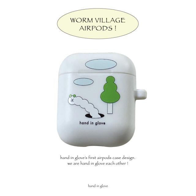 [hand in glove] worm village AirPods case