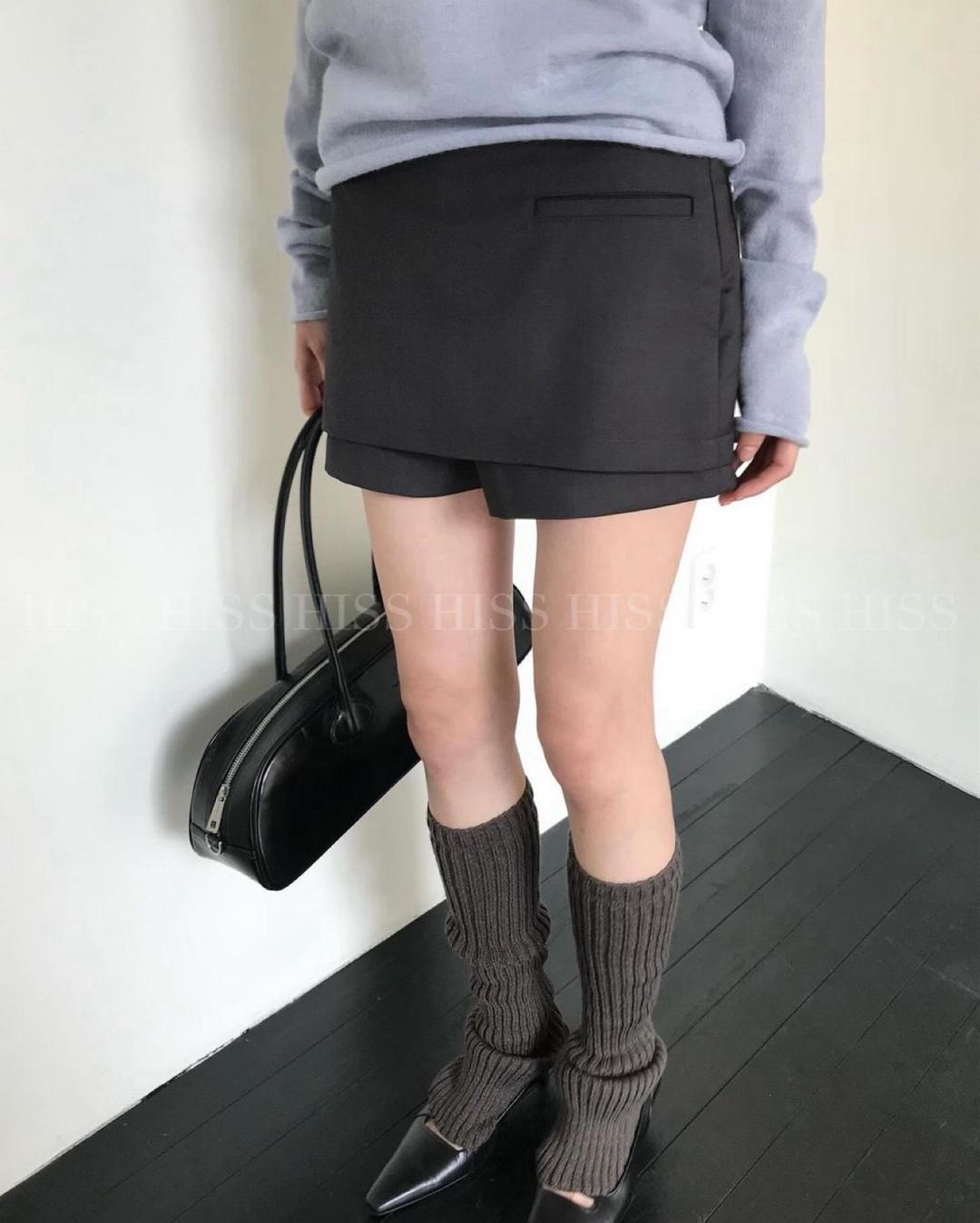 히스 PD 미니랩팬츠 미니멀숏츠 치마바지 (2C)