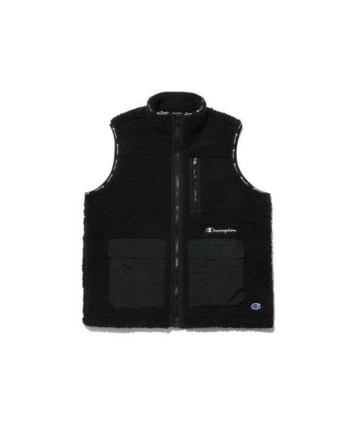 [US] Cozy High 플리스 조끼 (BLACK) CKJA2F401BK
