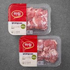 하림 닭다리살 정육 (냉장)  600g, 2개