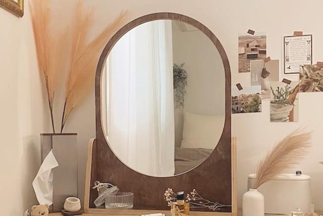 [리퍼] 한정수량 20조 행사가/ 마이포레 원목 아치형 화장대 대형 스탠드거울_D20rf