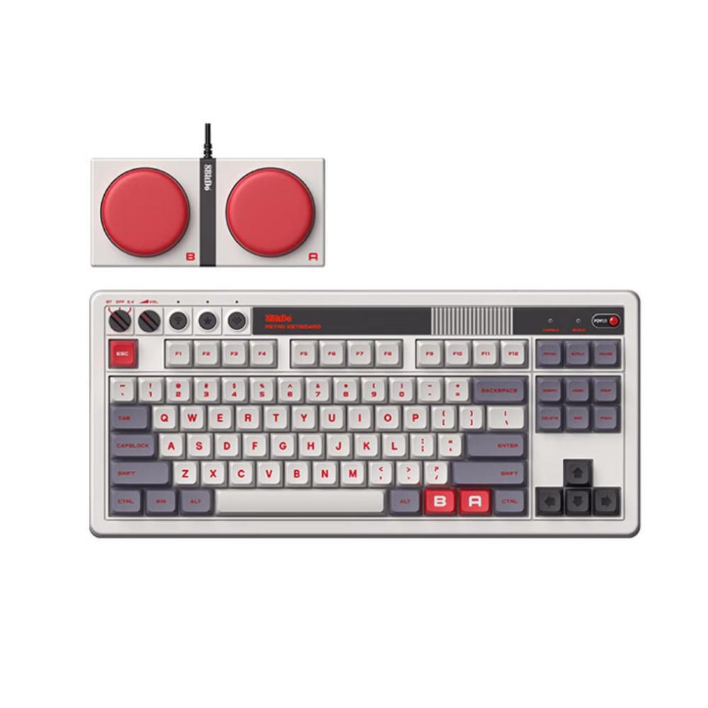 8BITDO 레트로 기계식 유무선 키보드 핫스왑 87키 메카니컬 듀얼슈퍼버튼 구성