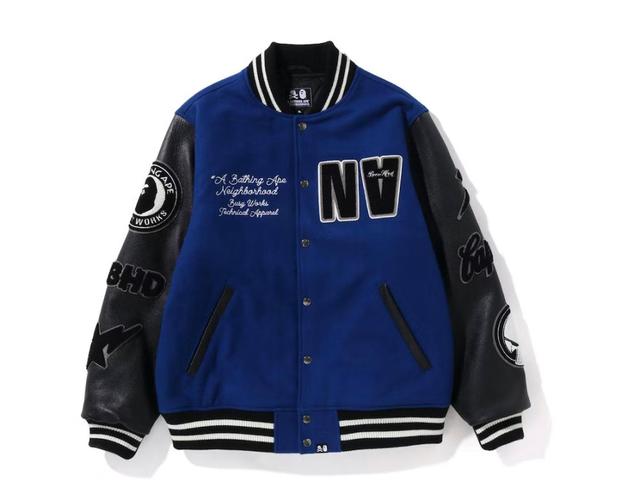 스투시 Stussy NY Chapter Satin Varsity Jacket Navy - 위시버킷