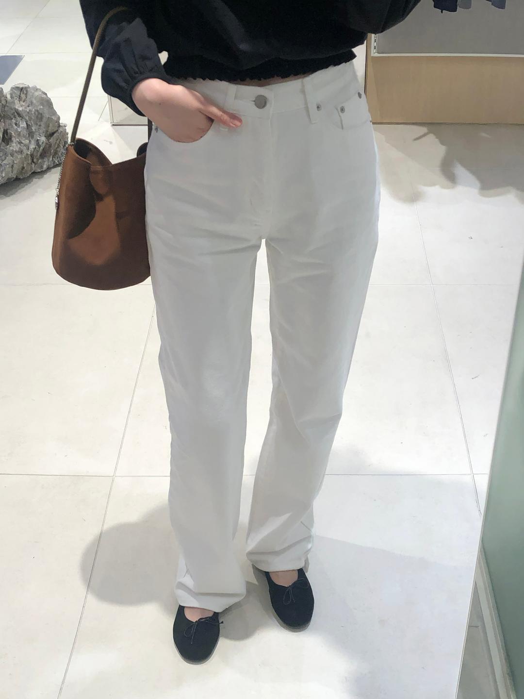 high waist cotton pants