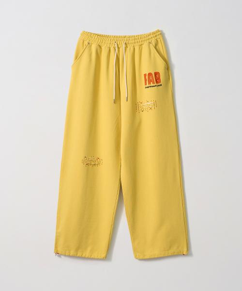 Washed Hand Stitch Sweatpants (YELLOW)