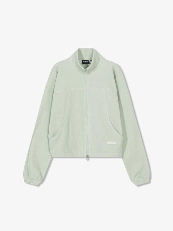 FILA 벨로아 코듀로이 스탠넥 집업 상의