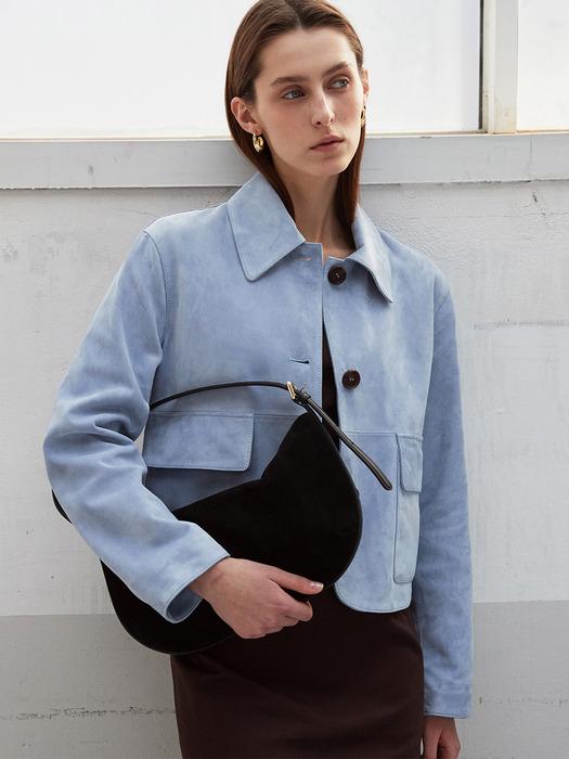 Italian suede pocket point JK_Alry Blue