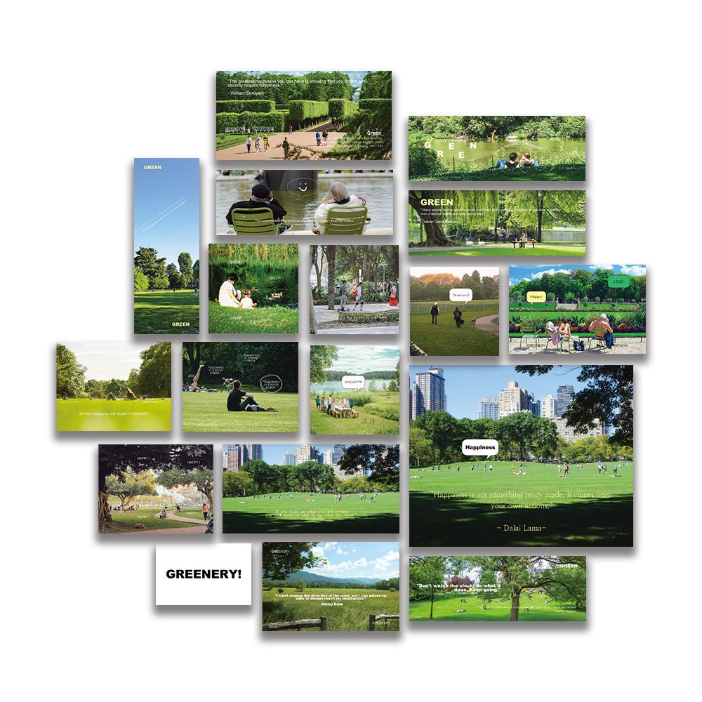 [ Green Green Pack ] 오브제스티커 오브제 다이어리꾸미기 다꾸 다꾸스티커 스티커 스크랩