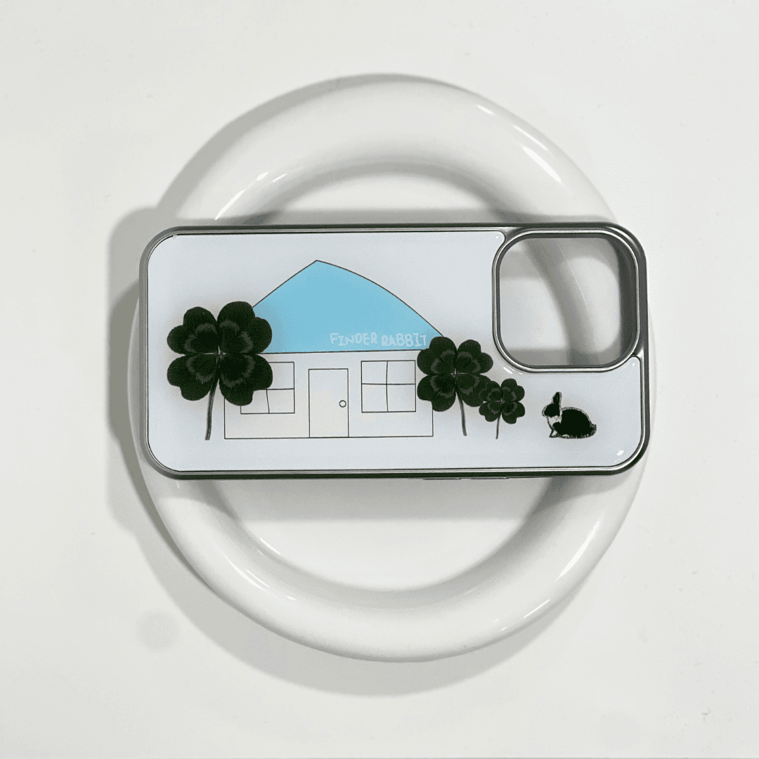 파인더래빗 행운의집 가로 ver 실버 에폭시 케이스
