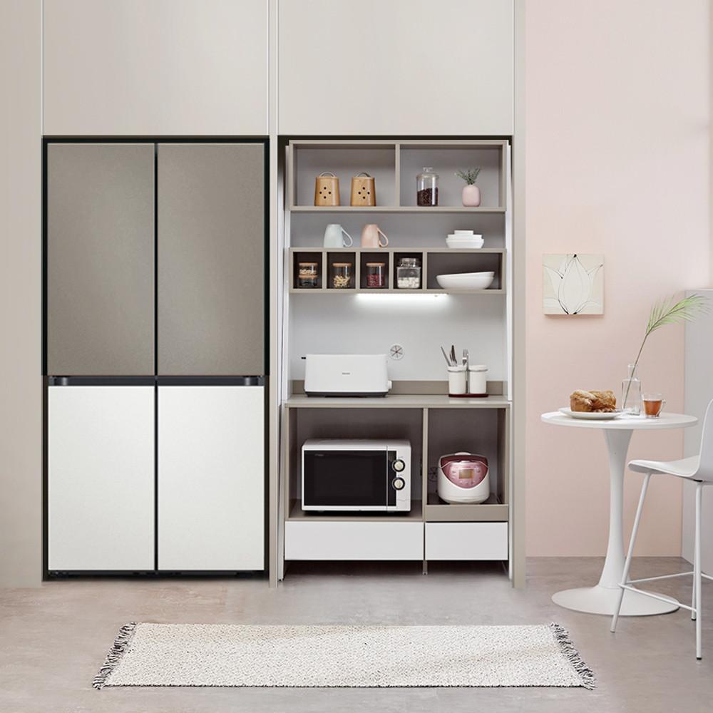 원마인드 센트 홈카페 1000 주방수납장 다용도장 냉장고 팬트리장 비스포크 커피머신