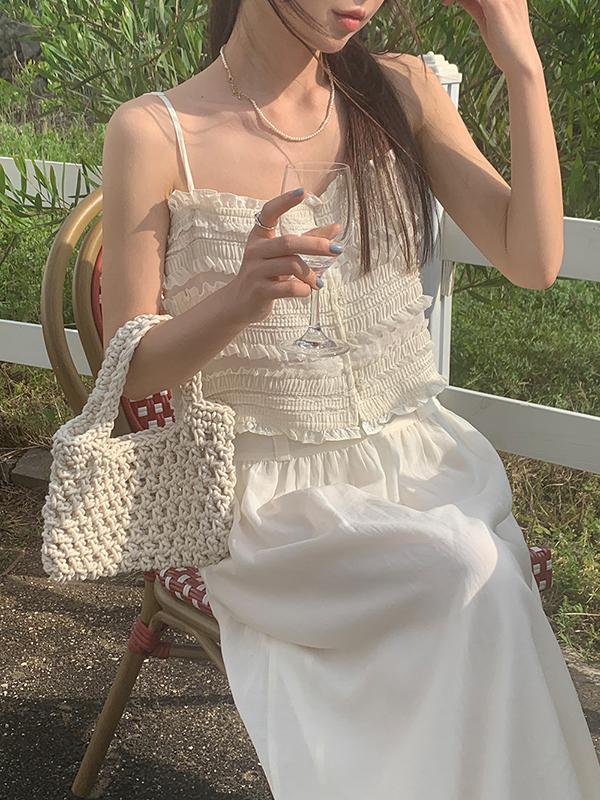 프렌치오브 마루 뜨개 토트 여름 니트 미니백 가방(3color)