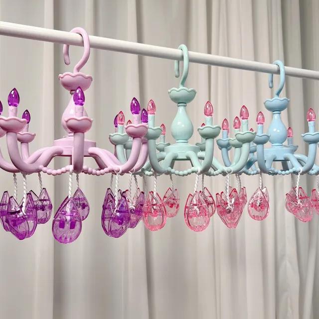 [재고정리/5종] 공주들 쓰는 샹들리에 커플사진 빨래거치대 다용도 걸이 행거 촛볼 집게 마스크 사진걸이 인테리어 소품 할인가 할인 졸업사진 우정템 홈데코 생일선물