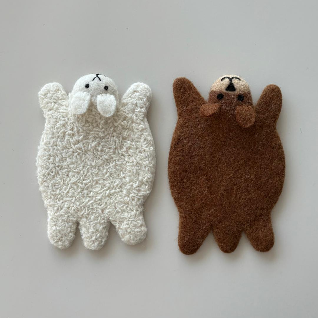 [winter limited] wool tea coaster