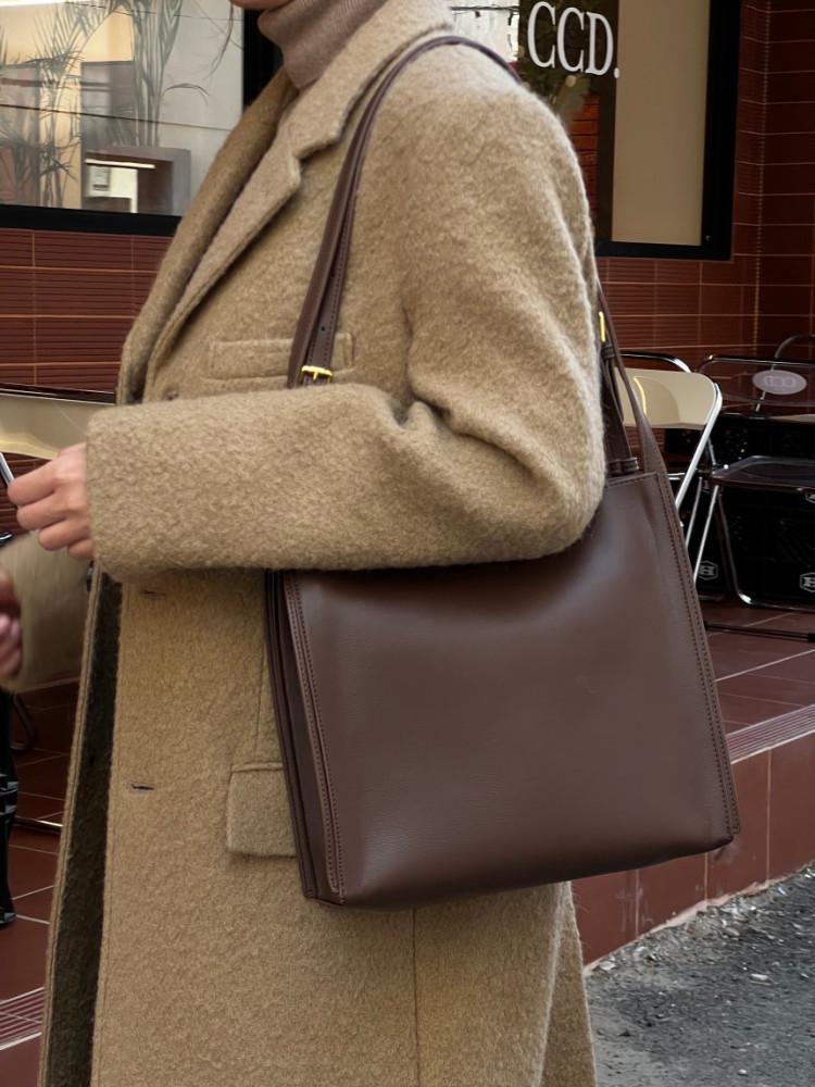 소 가죽 데일리 캐주얼 숄더백 아이패드 수납 쇼퍼백 110