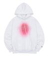 Colour Logo Hoodie White Melange