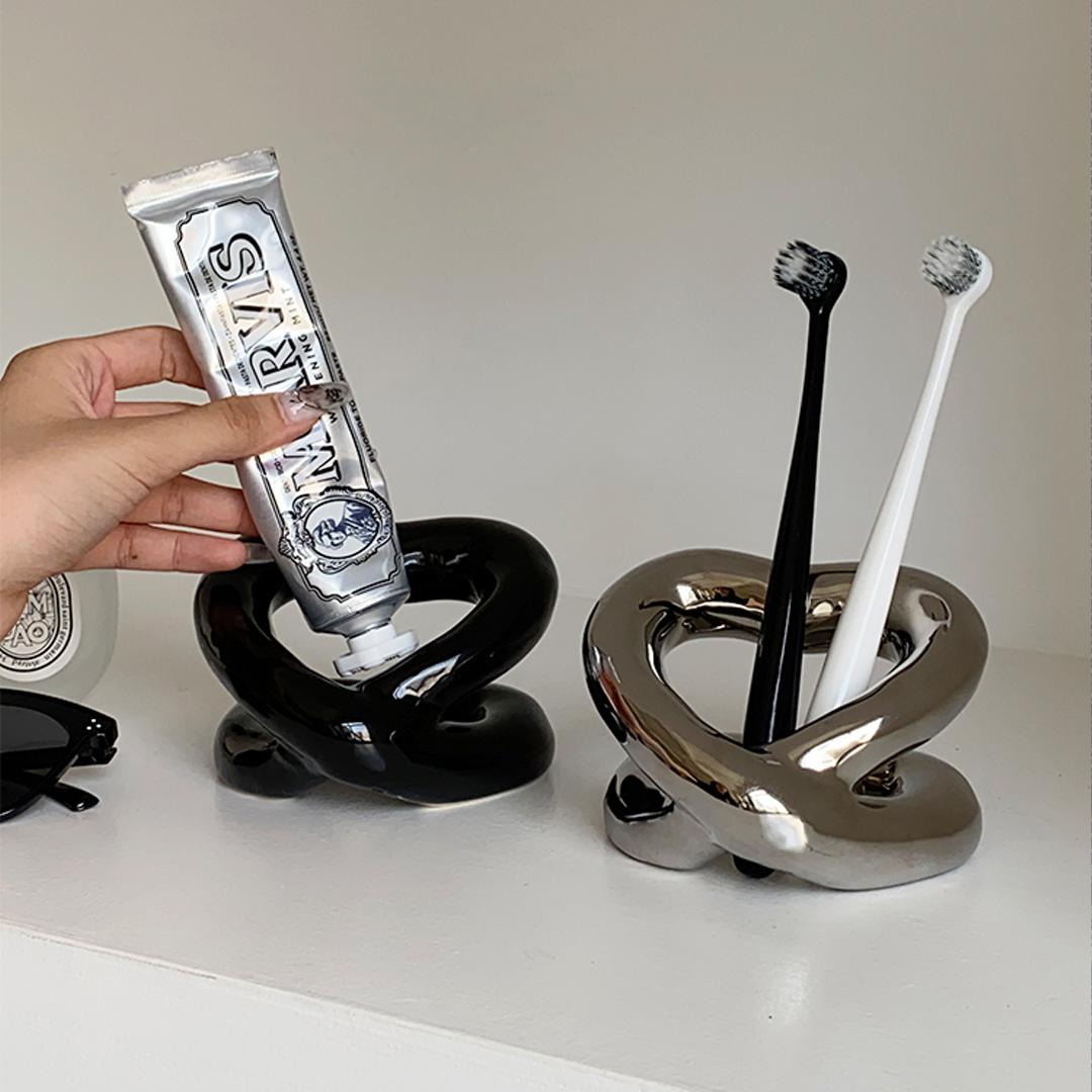 Heart Ceramic Toothbrush Rack 도자기 러블리 칫솔통 랙