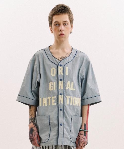 Original Intention Baseball Shirt Blue