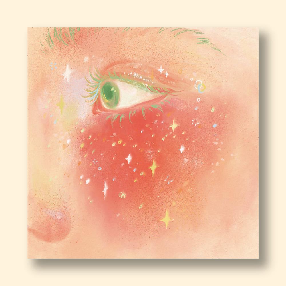 정사각 포스터 - 뺨의 별