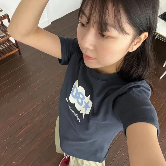 에이티 하프 슬리브 (3colors)