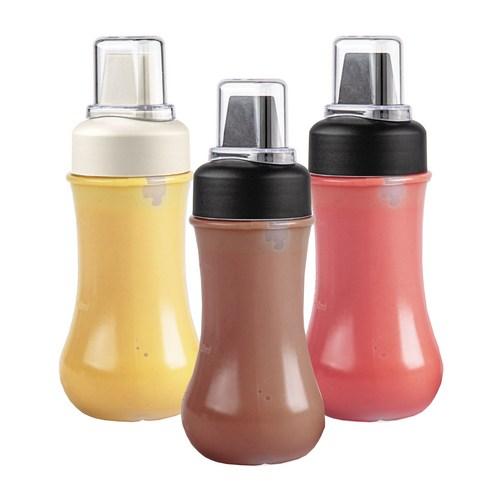 5구 드레싱소스통 블랙 2p + 크림화이트 세트 350ml - 소스통/케찹통 | 쿠팡