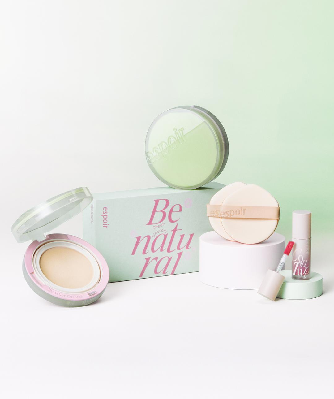 🌱그린블라썸 에디션🌱비내추럴 쿠션 (단품+미니틴트 세레나데+퍼프2매)