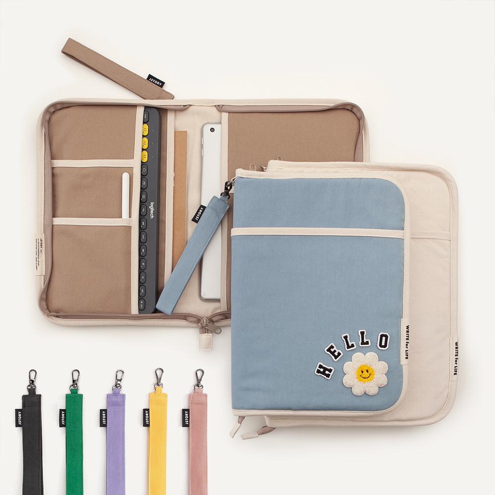 제이스토리 태블릿 오거나이저 / 아이패드 프로 에어 미니 스트랩 와펜 커스텀 파우치