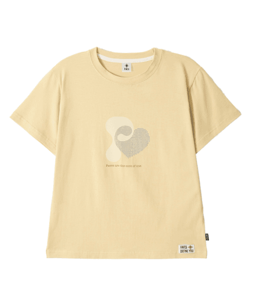 DOT HEART CORE TEE YELLOW