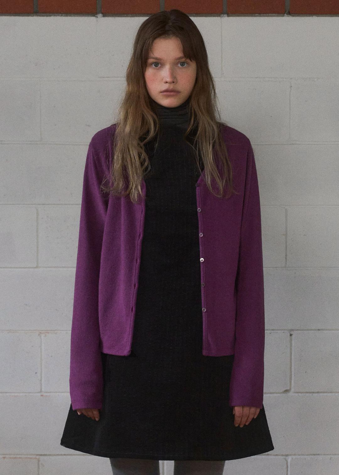 Basel v-neck cardigan (purple)